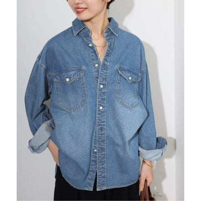 《WEB限定/追加2》LE DENIM BDUデニムシャツ （ネイビー）｜詳細画像