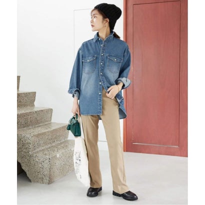 《WEB限定/追加2》LE DENIM BDUデニムシャツ （ネイビー）｜詳細画像