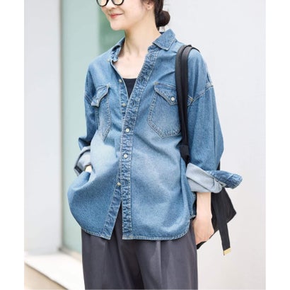 《WEB限定/追加2》LE DENIM BDUデニムシャツ （ネイビー）｜詳細画像