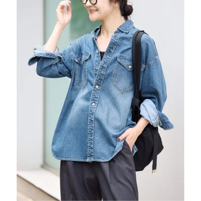 《WEB限定/追加2》LE DENIM BDUデニムシャツ （ネイビー）｜詳細画像
