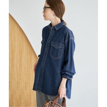 《WEB限定/追加2》LE DENIM BDUデニムシャツ （ネイビー）｜詳細画像