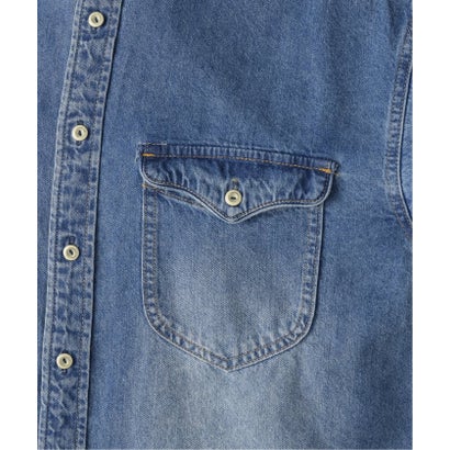 《WEB限定/追加2》LE DENIM BDUデニムシャツ （ネイビー）｜詳細画像