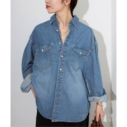《WEB限定/追加2》LE DENIM BDUデニムシャツ （ネイビー）｜詳細画像