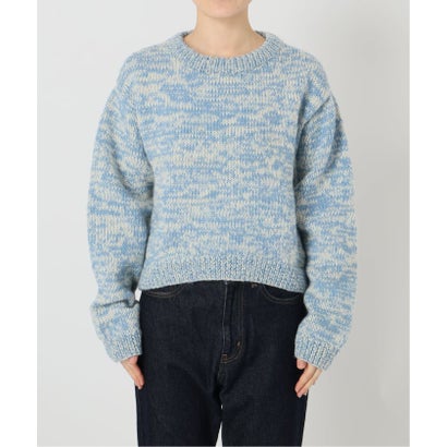 スローブ イエナ SLOBE IENA 《予約》NEPAL HAND KNIT SLOBE別注 ミックスニット （サックスブルー B）｜詳細画像