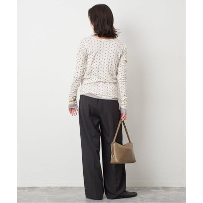 スローブ イエナ SLOBE IENA 《追加3》miller SLOBE別注 SHEER RIB クルーネック（レッド）｜詳細画像