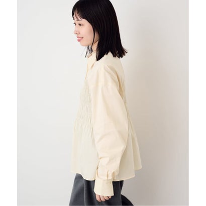 スローブ イエナ SLOBE IENA シャーリングシャツ （ネイビー）｜詳細画像