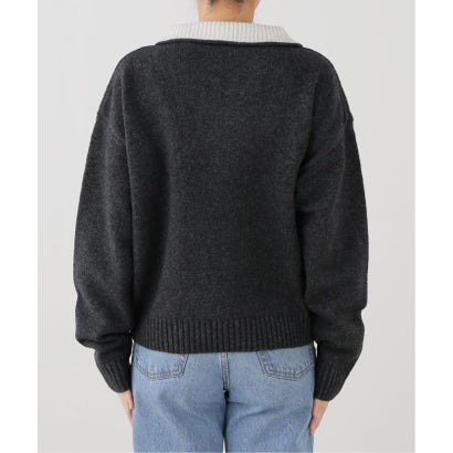 スローブ イエナ SLOBE IENA FRED PERRY/フレッドペリー ハーフジップニット K3142 （グレー）｜詳細画像