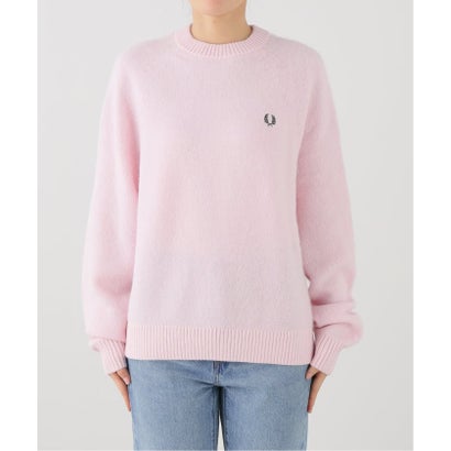 スローブ イエナ SLOBE IENA FRED PERRY/フレッドペリー クルーネックニット K3164 （ピンク）｜詳細画像