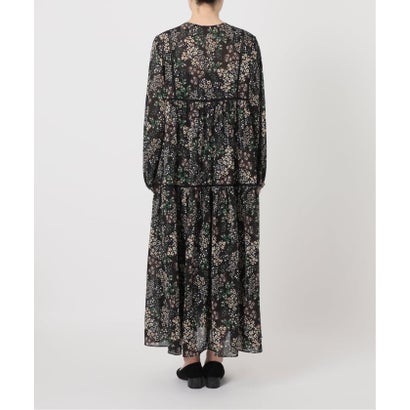 《WEB限定/追加3予約》FLOWER PRINT ワンピース （ブラック）｜詳細画像