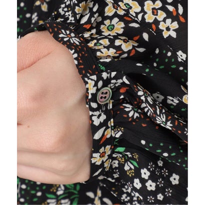 《WEB限定/追加3予約》FLOWER PRINT ワンピース （ブラック）｜詳細画像