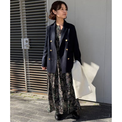 《WEB限定/追加3予約》FLOWER PRINT ワンピース （ブラック）｜詳細画像