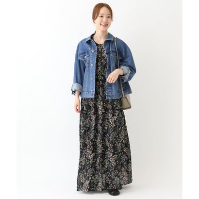 《WEB限定/追加3予約》FLOWER PRINT ワンピース （ブラック）｜詳細画像