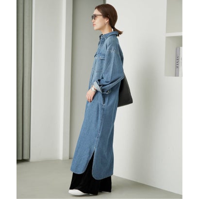 《WEB限定/シリーズあり/追加予約》LEDENIM BDU デニムシャツワンピース （ブルー A）｜詳細画像