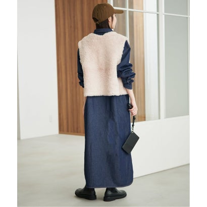 《WEB限定/シリーズあり/追加予約》LEDENIM BDU デニムシャツワンピース （ブルー A）｜詳細画像