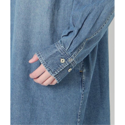 《WEB限定/シリーズあり/追加予約》LEDENIM BDU デニムシャツワンピース （ネイビー）｜詳細画像