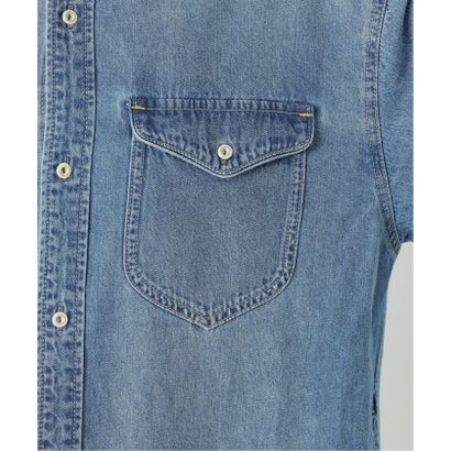 《WEB限定/シリーズあり/追加予約》LEDENIM BDU デニムシャツワンピース （ネイビー）｜詳細画像