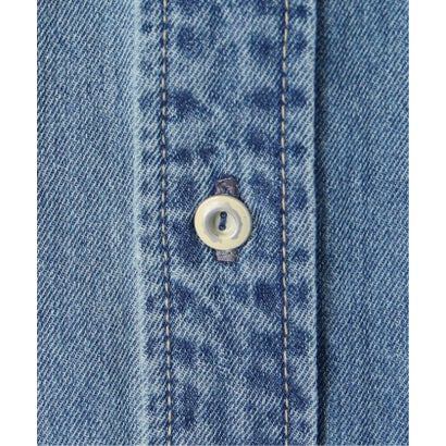 《WEB限定/シリーズあり/追加予約》LEDENIM BDU デニムシャツワンピース （ネイビー）｜詳細画像