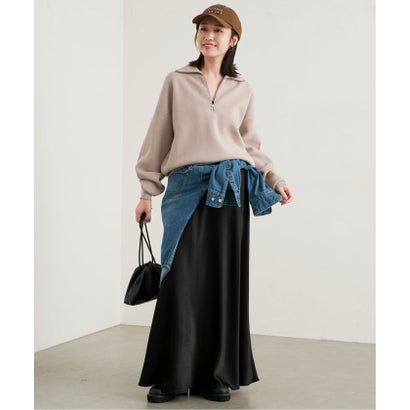 スローブ イエナ SLOBE IENA 《追加予約》ハーフジッププルオーバー （グレー）｜詳細画像