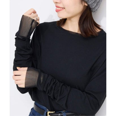 《WEB限定カラーあり/追加9予約》レイヤードスリーブロンTEE （ナチュラル）｜詳細画像