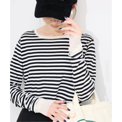 《WEB限定カラーあり/追加9予約》レイヤードスリーブロンTEE （ブラック A）｜詳細画像