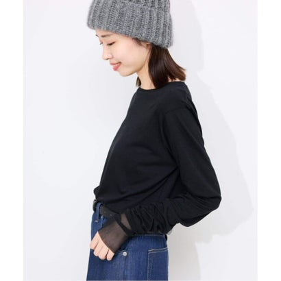 《WEB限定カラーあり/追加9予約》レイヤードスリーブロンTEE （ブラック A）｜詳細画像