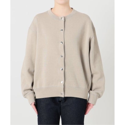《WEB限定カラーあり/追加5予約》ダブルフェイスジャージースナップカーディガン （ベージュ A）｜詳細画像
