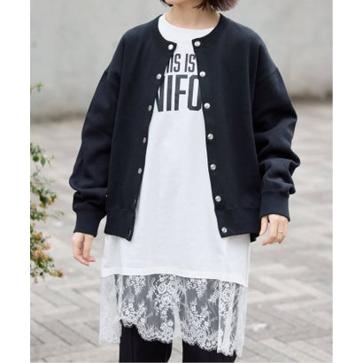 《WEB限定カラーあり/追加5予約》ダブルフェイスジャージースナップカーディガン （ベージュ A）｜詳細画像