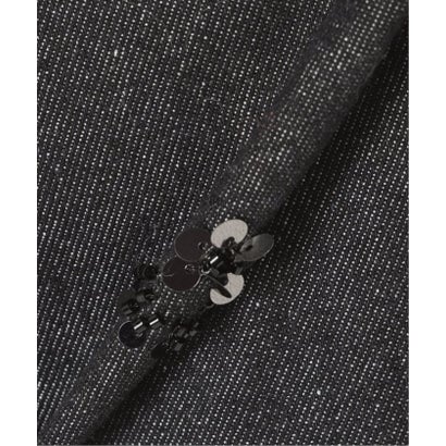 ビジュー刺繍パンツ （ブラック）｜詳細画像