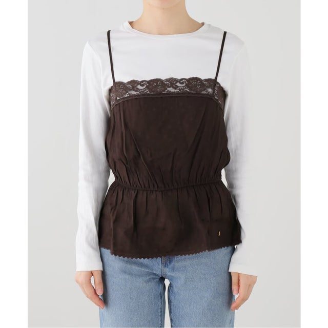 Des Petits Hauts/デ・プチ・オー EVYNA ドットキャミ EVYNA1H260454 （ブラウン）