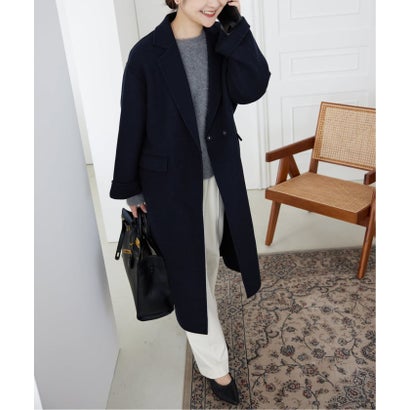 《シリーズあり/追加2予約》souple woolダブルフェイスチェスターコート （キャメル）｜詳細画像