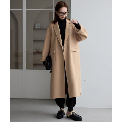《シリーズあり/追加2予約》souple woolダブルフェイスチェスターコート （キャメル）｜詳細画像