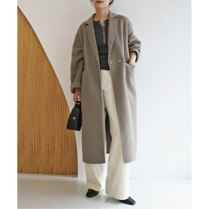 《シリーズあり/追加2予約》souple woolダブルフェイスチェスターコート （キャメル）｜詳細画像
