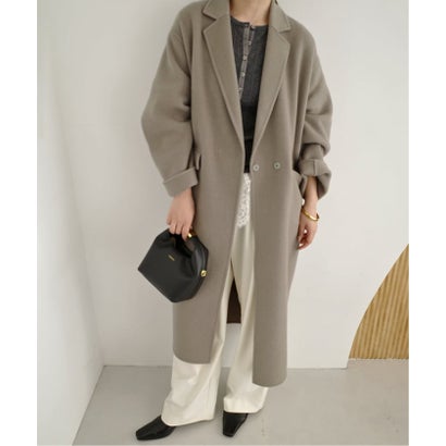 《シリーズあり/追加2予約》souple woolダブルフェイスチェスターコート （キャメル）｜詳細画像
