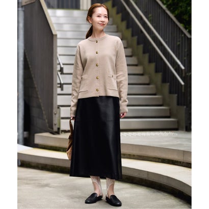 スローブ イエナ SLOBE IENA 《予約》ゴールドメタルボタンカーディガン （ベージュ）｜詳細画像