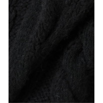 スローブ イエナ SLOBE IENA 《追加予約》+81BRANCA/ハチイチブランカ SLOBE別注 ケーブルハンドニット （ブラック）｜詳細画像