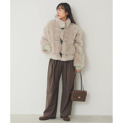 《予約》VEGAN CODE/ ヴィーガンコード SLOBE別注 ダッフルファーコート BJ20683 （グレーB）｜詳細画像