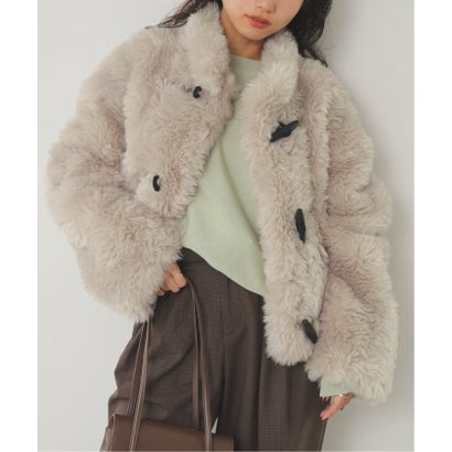 《予約》VEGAN CODE/ ヴィーガンコード SLOBE別注 ダッフルファーコート BJ20683 （グレーB）｜詳細画像