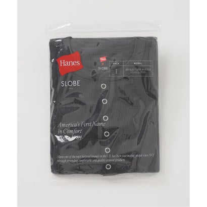 《追加予約》HANES/ヘインズ SLOBE別注 ヘンリーネックワッフル ロンTEE （グレー）｜詳細画像