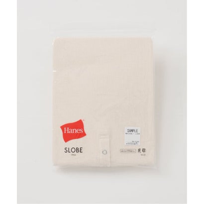 《追加予約》HANES/ヘインズ SLOBE別注 ヘンリーネックワッフル ロンTEE （グレー）｜詳細画像