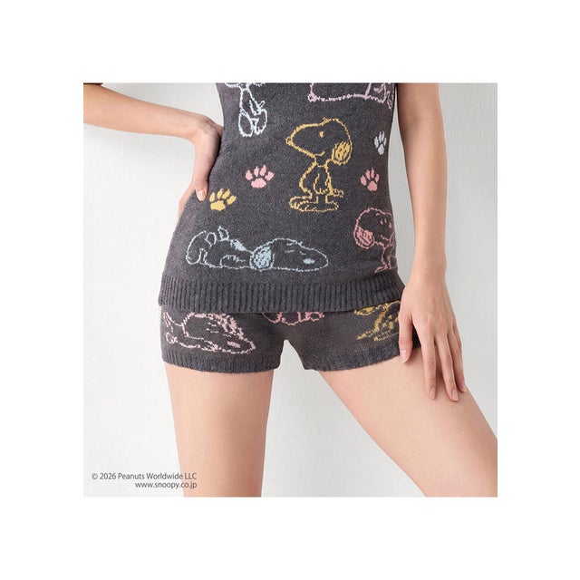 Warmer SNOOPY G083 ニットパンツ(M-LL) G083 KPT （グレー）