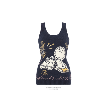 スロギー Warmer SNOOPY G083 袖なしトップ(M-LL) sloggi G083 Top （ブルー）｜詳細画像