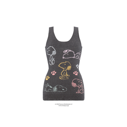 スロギー Warmer SNOOPY G083 袖なしトップ(M-LL) sloggi G083 Top （グレー）｜詳細画像