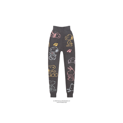 スロギー Warmer SNOOPY G083 9分丈ニットパンツ(M-LL) sloggi G083 KPT(9) （グレー）｜詳細画像