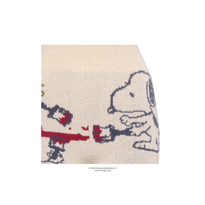 スロギー Warmer SNOOPY G083 9分丈ニットパンツ(M-LL) sloggi G083 KPT(9) （ミックス）｜詳細画像