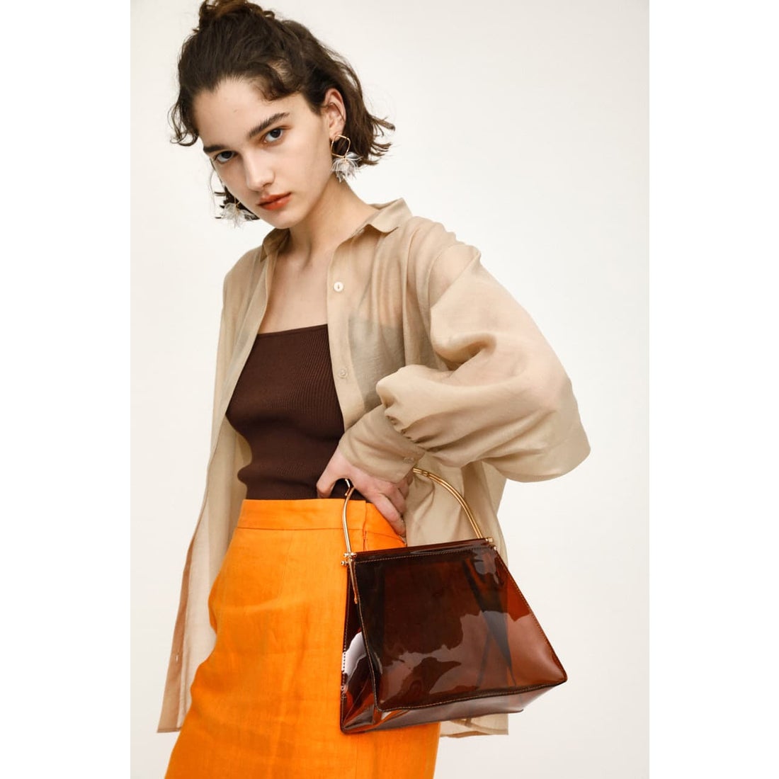 スライ SLY CLEAR PURSE BAG （ブラウン） -靴＆ファッション通販