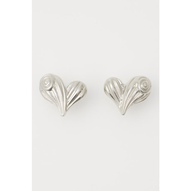 HEART METAL ピアス SLV