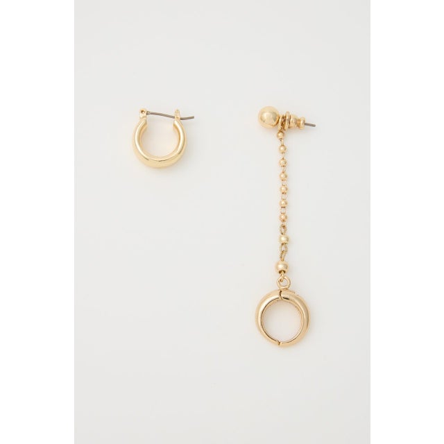 BALL CHAIN ピアス GLD