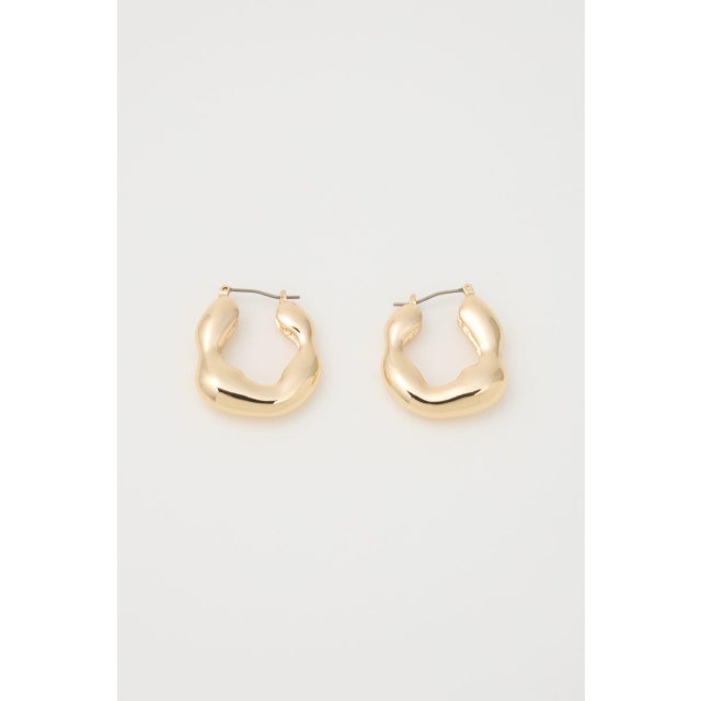 DEFORMED MOTIF P／EARRINGS GLD