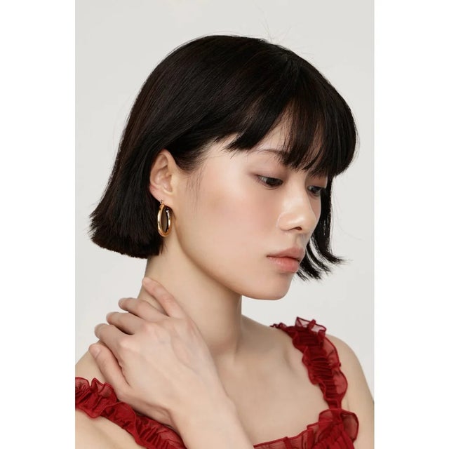HOOP P／EARRINGS GLD