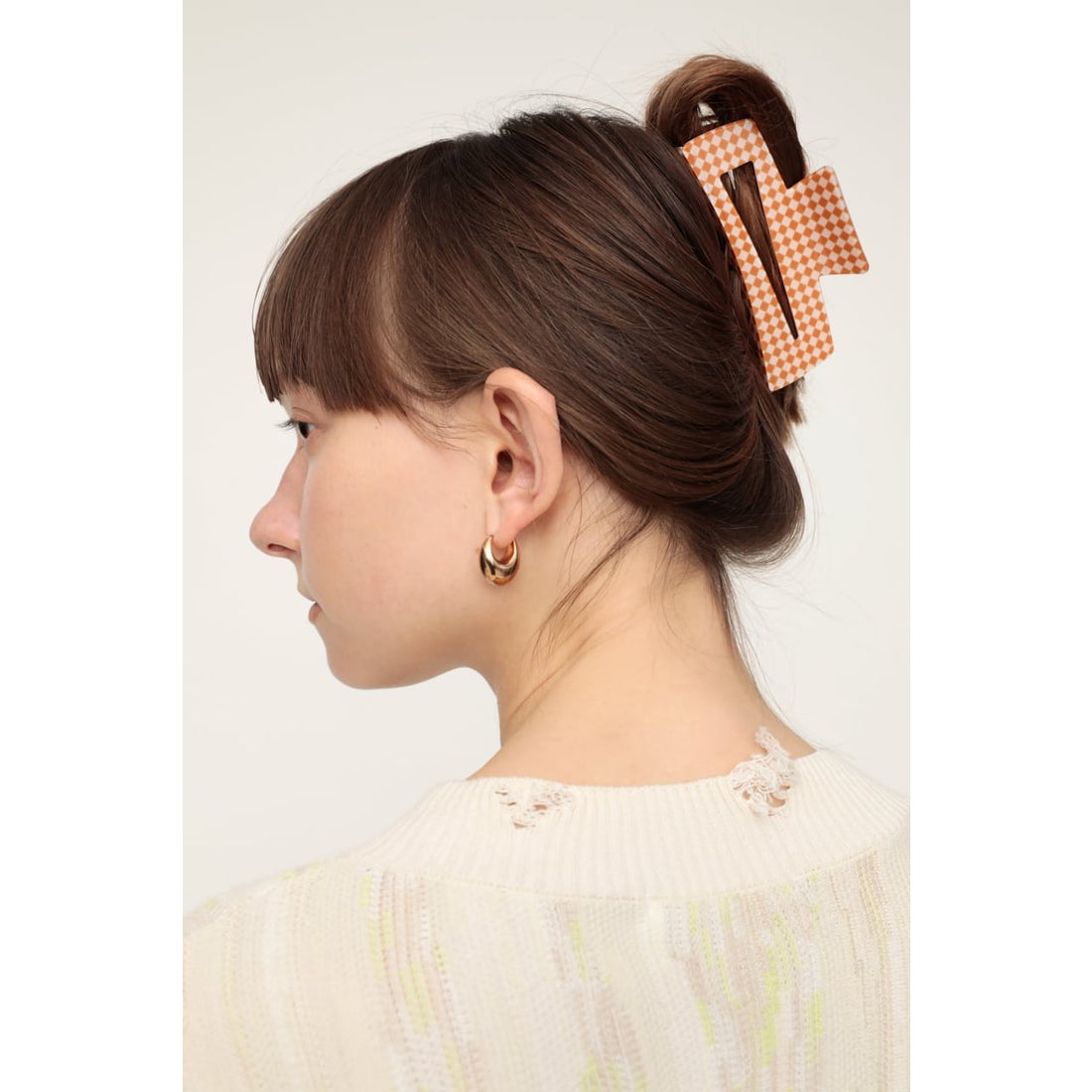 SLY CHECKER HAIR クリップ ORG -ファッション通販 FASHION WALKER